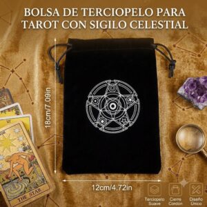 Bolsa Protectora De Tarot Y Cristales Hecha A Mano
