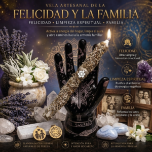 Vela de Enfoque Psicológico: Armonía Familiar y Bienestar Emocional